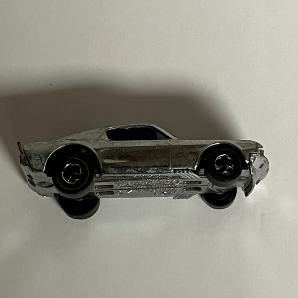 Vintage 1969 Mattel Hot Wheels Redline Mustang Boss Hoss Silver Car Hong Kong - Picture 7 of 10